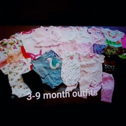 Baby Girl size 3-9 month Mix and Match 30-piece Wardrobe