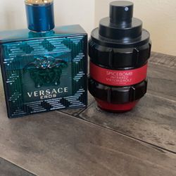 versace eros and spice bomb infrared