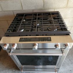 KitchenAid 30" Wide Apartment Size Stainless Steel Convectional Gas Stove Range Estufa 