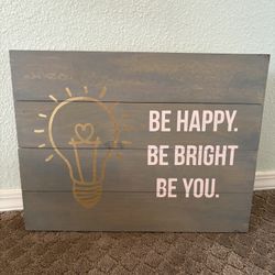 18”x14” Wood Inspirational Sign