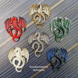 Custom Handmade Dragon Keychain, Necklace, Bag Charm, Mirror Charm And More 