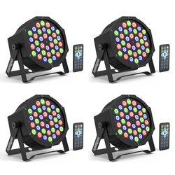 (4) Pack Of  36 RGB LED DJ Stage Uplight