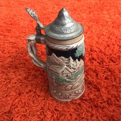 german beer steins vintage lidded
