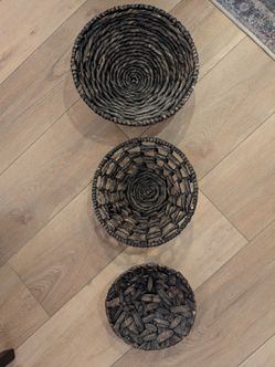 Set of 3 Wall Baskets