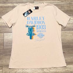 Harley Davidson Scottsdale Arizona Motorcycle Free Spirit Biker T Shirt Womens L