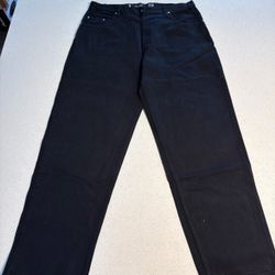 levis silvertab baggy black jeans Rare 38x34