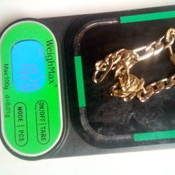 18k Stamped Bracelet