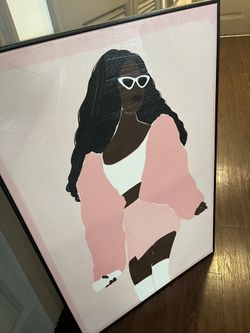 Oliver Gal 'Bubblegum Queen' Glam Pink Wall Art Canvas Print
