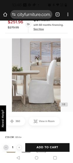 10 new /in box White Long Slipcover for  parson hair $80 Each