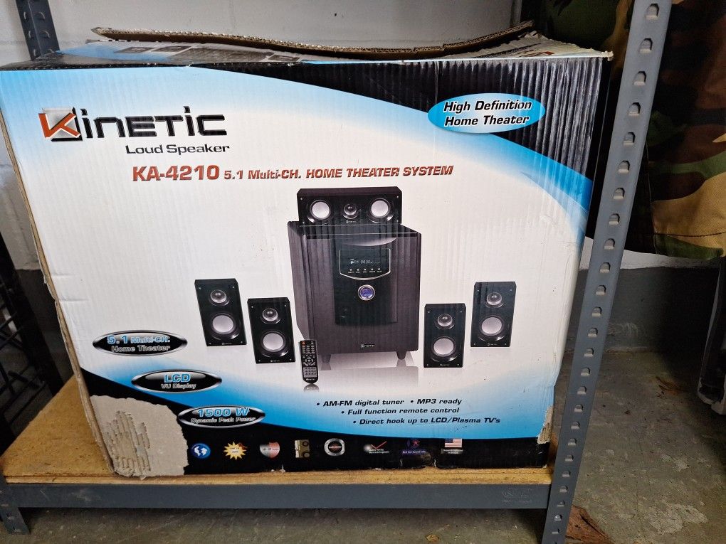 Kinetic Loud Speaker Home System KA4210 As NEW