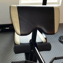 MARCY WEIGHT BENCH & BARS FREE WEIGHTS