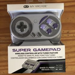 My Arcade Super Gamepad Wireless Controller Nintendo SNES Classic mini Wii Wii U NEW