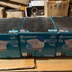 EcoSmart 65W-equivalent Daylight BR30 LED Flood / Recessed Bulbs — 6-Pack