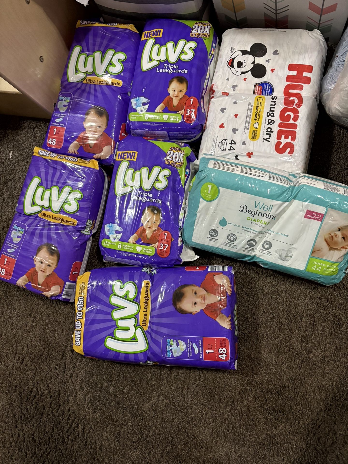 Size 1 Diapers 