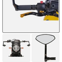 Puig Hi-Tech Bar-End Mirrors Brand New 6994N