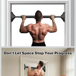 Sportneer Pull Up Bar: Strength Training Chin up Bar No Screws - Adjustable 29.5''-37''(75-94cm) Width Locking Mechanism Pull up Bar for Doorway 