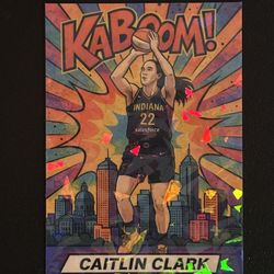 Caitlin Clark Kaboom! Custom Novelty Card Cracked Ice