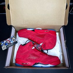 Jordan 5 Red Suede Size 7