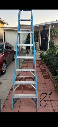 Excellent condition 8 feet and more size is available fiberglass ladders