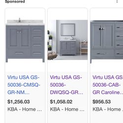 Vanity Bathroom In Box 