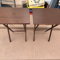 Portable TV Tables In Good Condition 25  Both 
