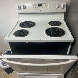 Electric Stove, White