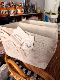 Taylor Madison Floral Fabric Storage Bin
