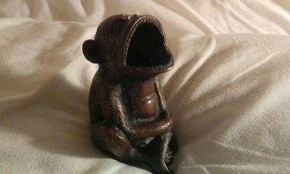 antique bronze monkey