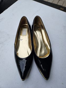 Paten Leather Wedges 