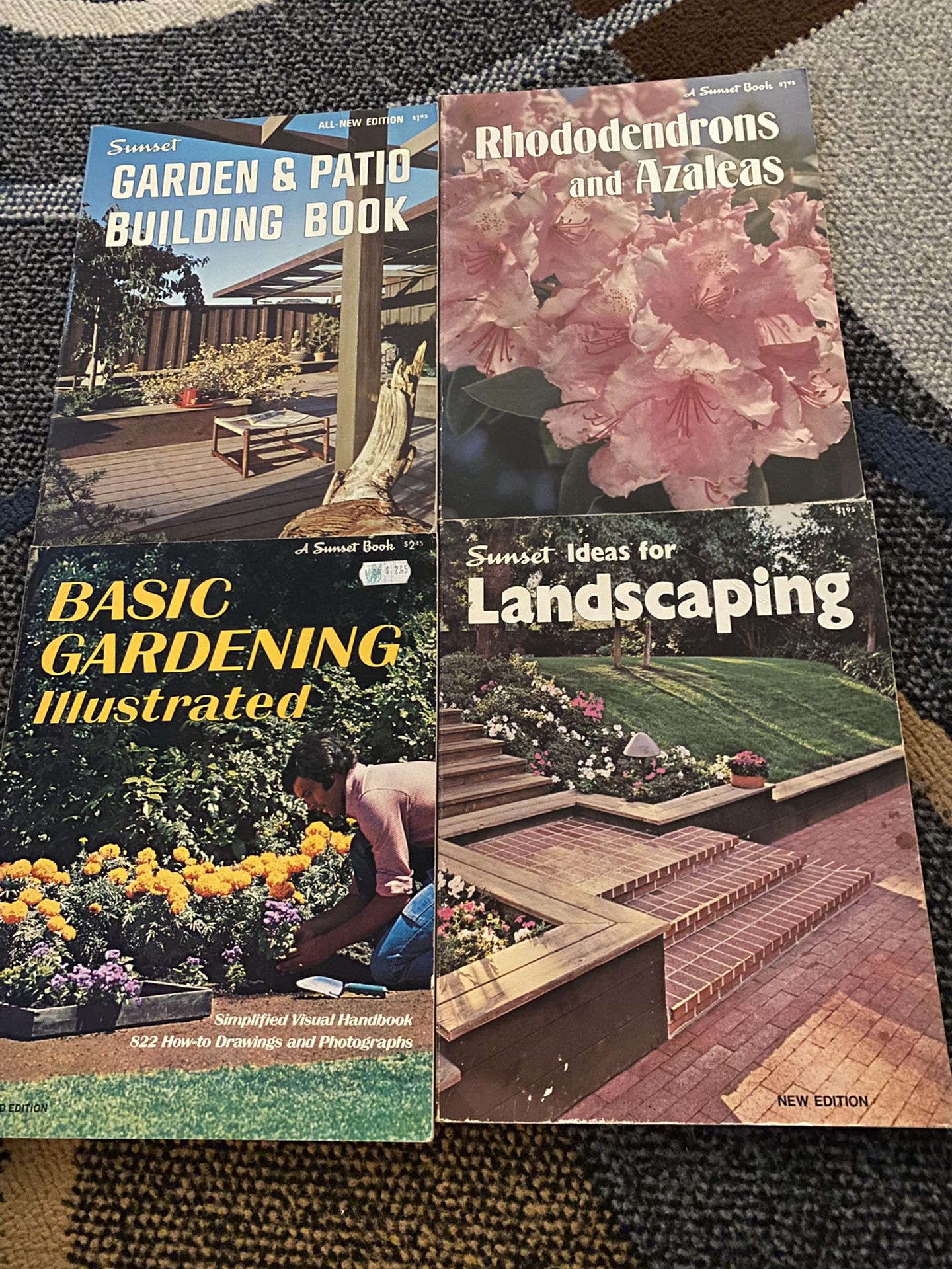 4 1970s Vintage Sunset Books Gardening Landscaping