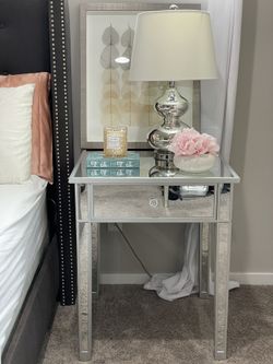 Pair Of Mirrored Nightstands