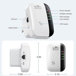 WiFi Extender, WiFi Extenders Signal Booster for Home Up to 5000 sq.ft and 50 Devices, WiFi Range Extender, Wireless Repeater, Long Range Amplifier wi