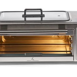 Emeril Power Grill 360 Plus, 6 n 1 Smokeless Grill and Air Fry Toaster Oven XL, 1750 W