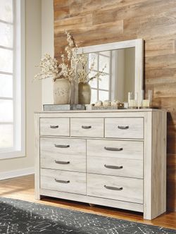 Bellaby Whitewash Dresser and Mirror (Online Special Price)