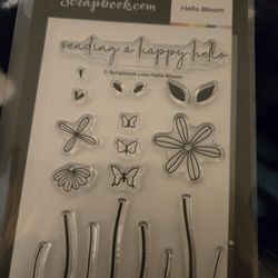 Scrapbook. Com Hello Blooms Stamp & Die