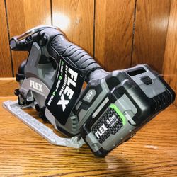 Flex 24v In-line 6-1/2” Circular Saw 5.0ah Battery & Charger.❌PRICE IS FIRM❌PRECIO FIRME❌