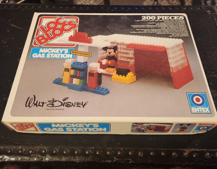 Vintage Loc Blocs Mickeys Gas Station