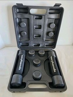 Heavy Hands Multipac Multi-Set Workout Weights 1, 2, 3 w/Case