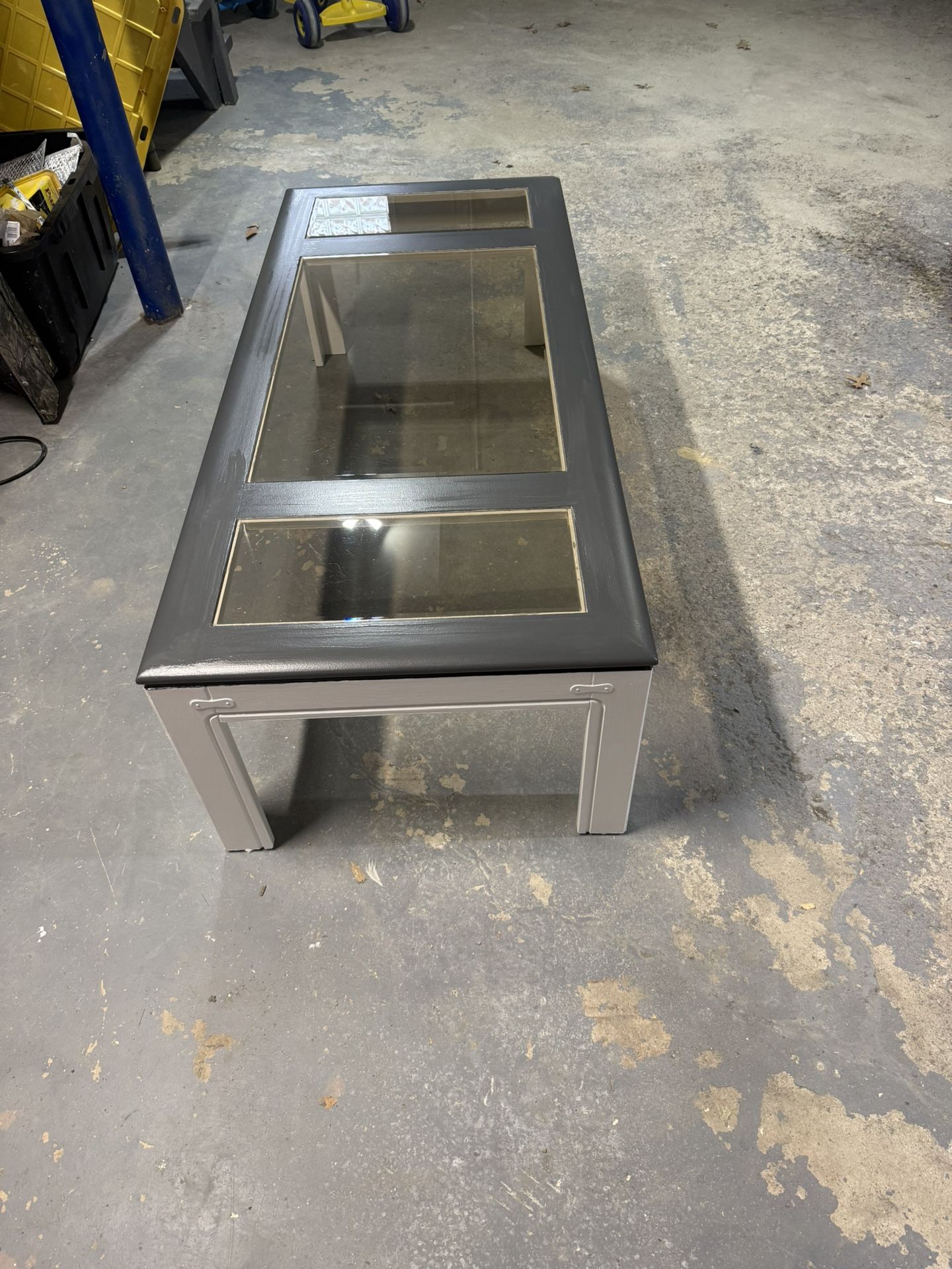 Solid Wood Glass Pane Coffee Table