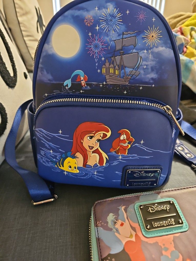 Little Mermaid Lounge Fly Bag And Wallet