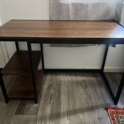 Computer Desk 47 Inch with Storage for Home Office
