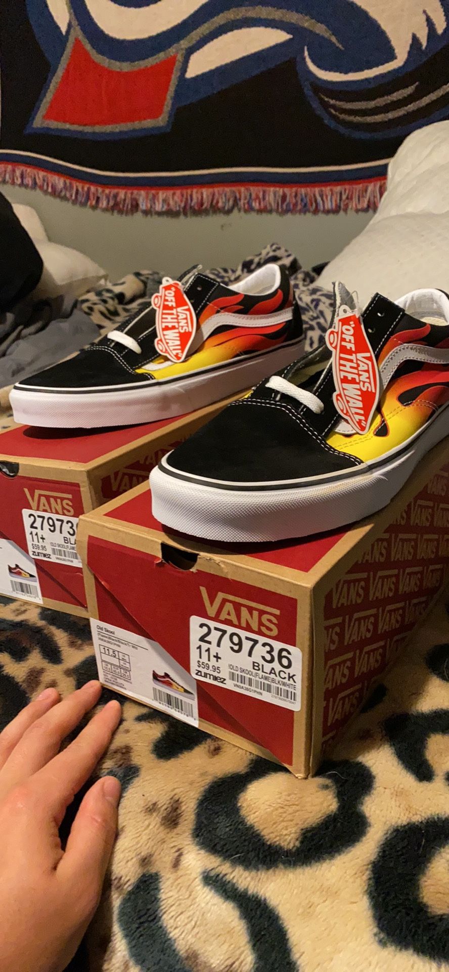 Flame Vans Size 10 & 12