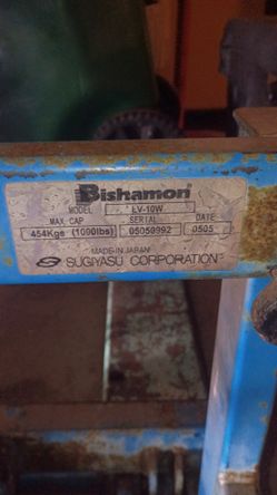BISHAMON LV 10 -W SKID LIFT FOOT OPERATED