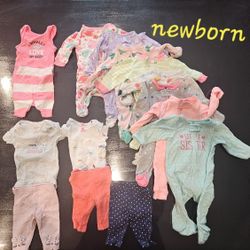 NB And 0-3 Month Girl Clothes