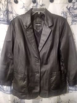 Women Leather Blazer