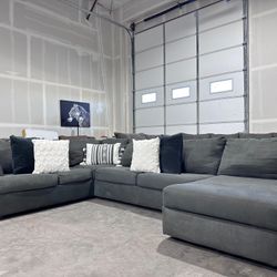 Gray Large Sectional- Free Delivery 