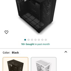 NZXT H9 Flow Dual-Chamber ATX Mid-Tower PC Gaming Case – High-Airflow Perforated Top Panel – Tempered Glass Front & Side Panels – 360mm Radiator Suppo