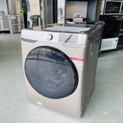 Samsung Champagne Front Load Steam Washer - WF45RAC UHRR