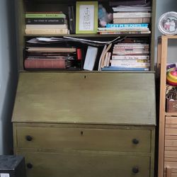 Secretary Desk 1950's Bookcase Storage