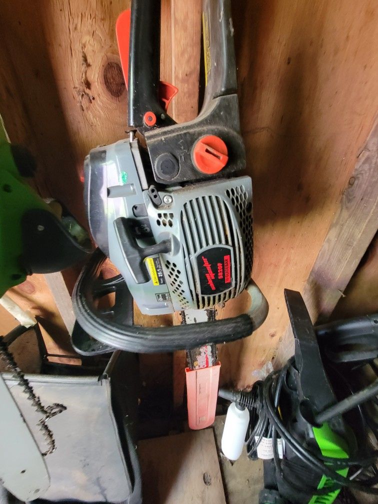 Lawn Mower, Chainsaw And Leaf Blower